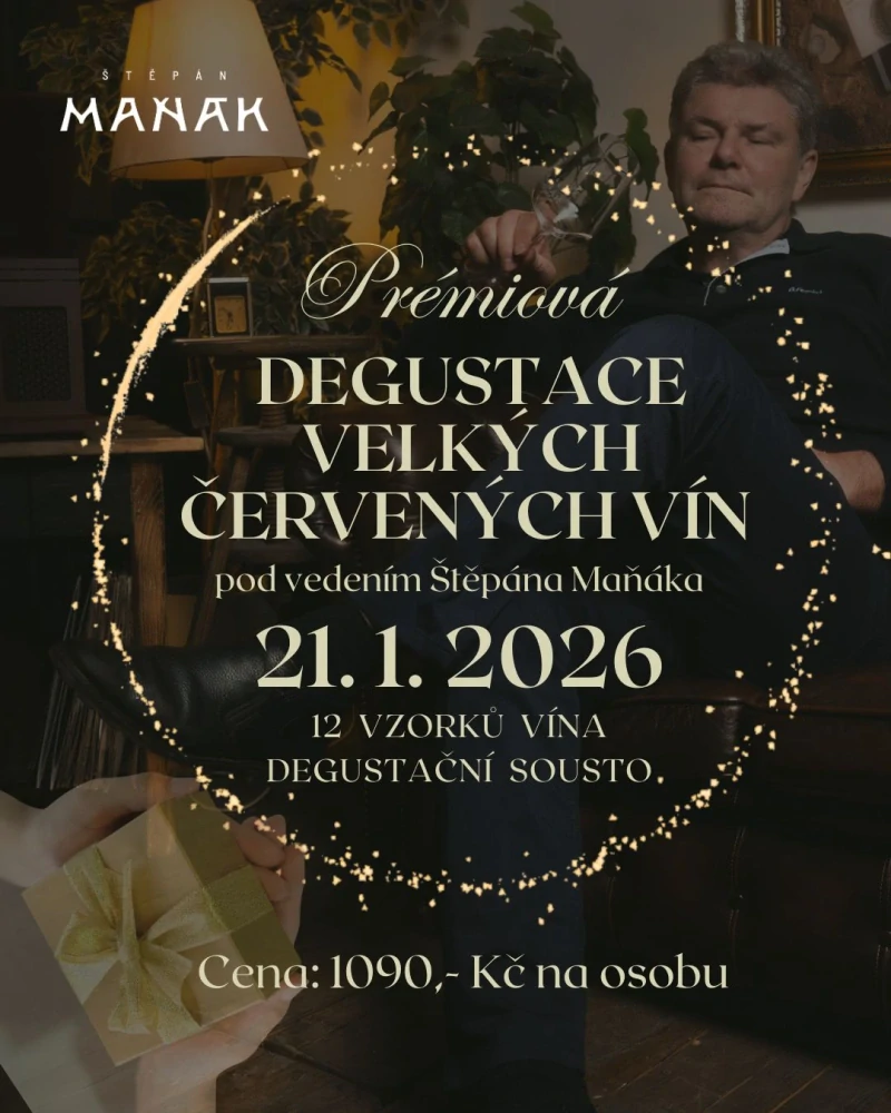 Prémiová degustace velkých červených vín - 21. 1. 2026
